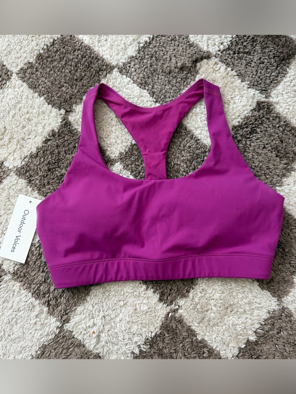 New with tags - Outdoor voices all time purple pink sports bra